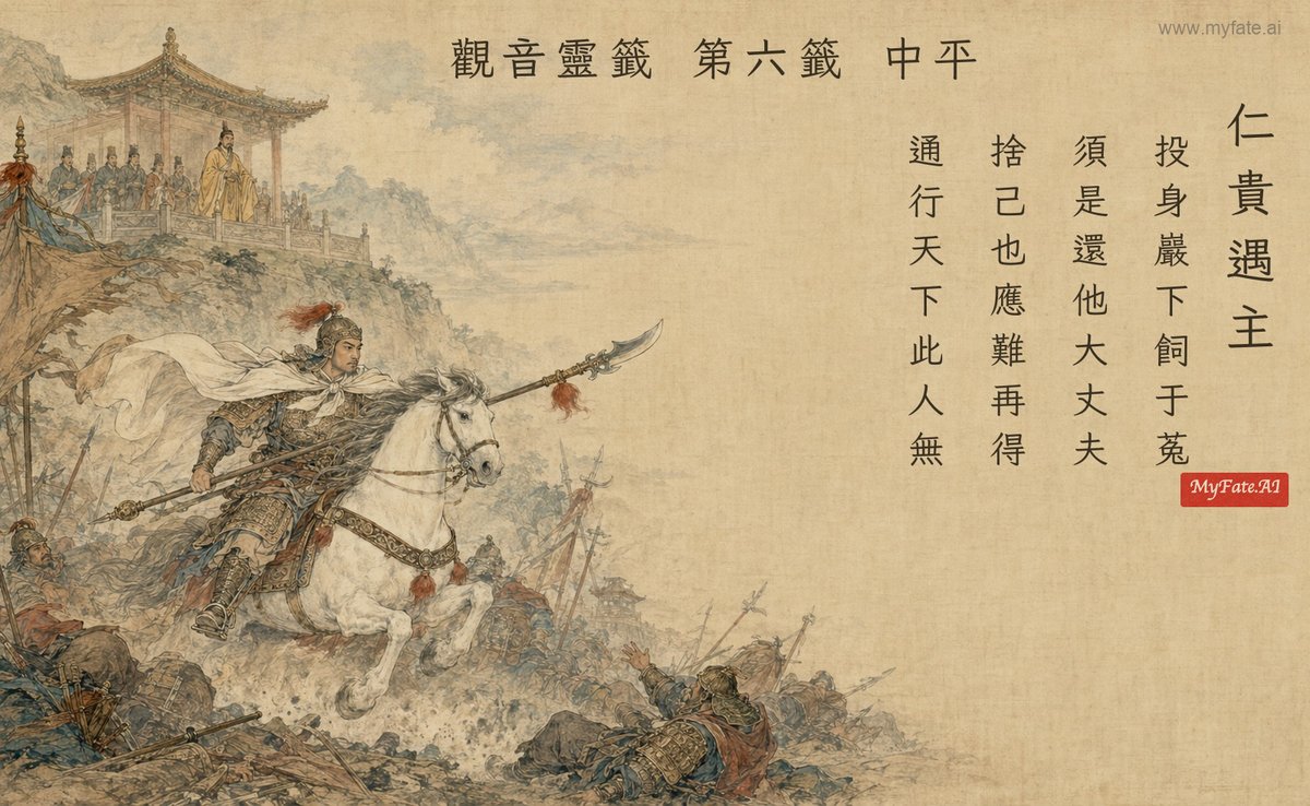 仁貴遇主 典故插圖