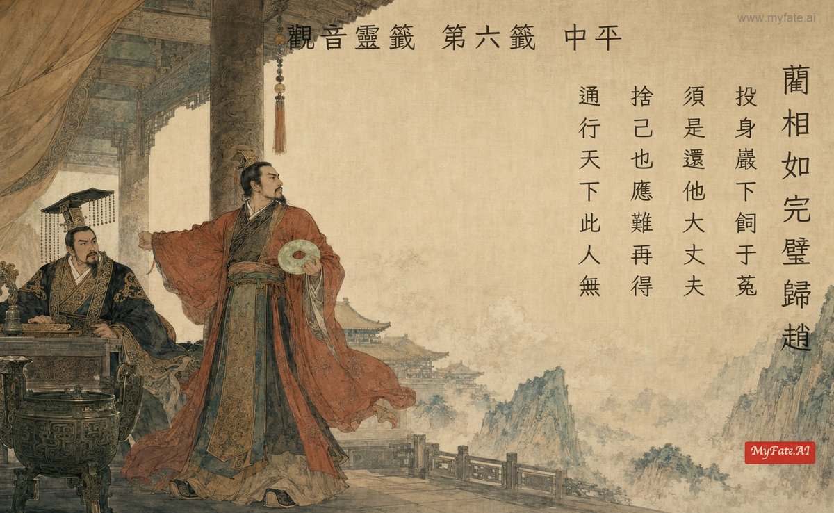 藺相如完璧歸趙 典故插圖