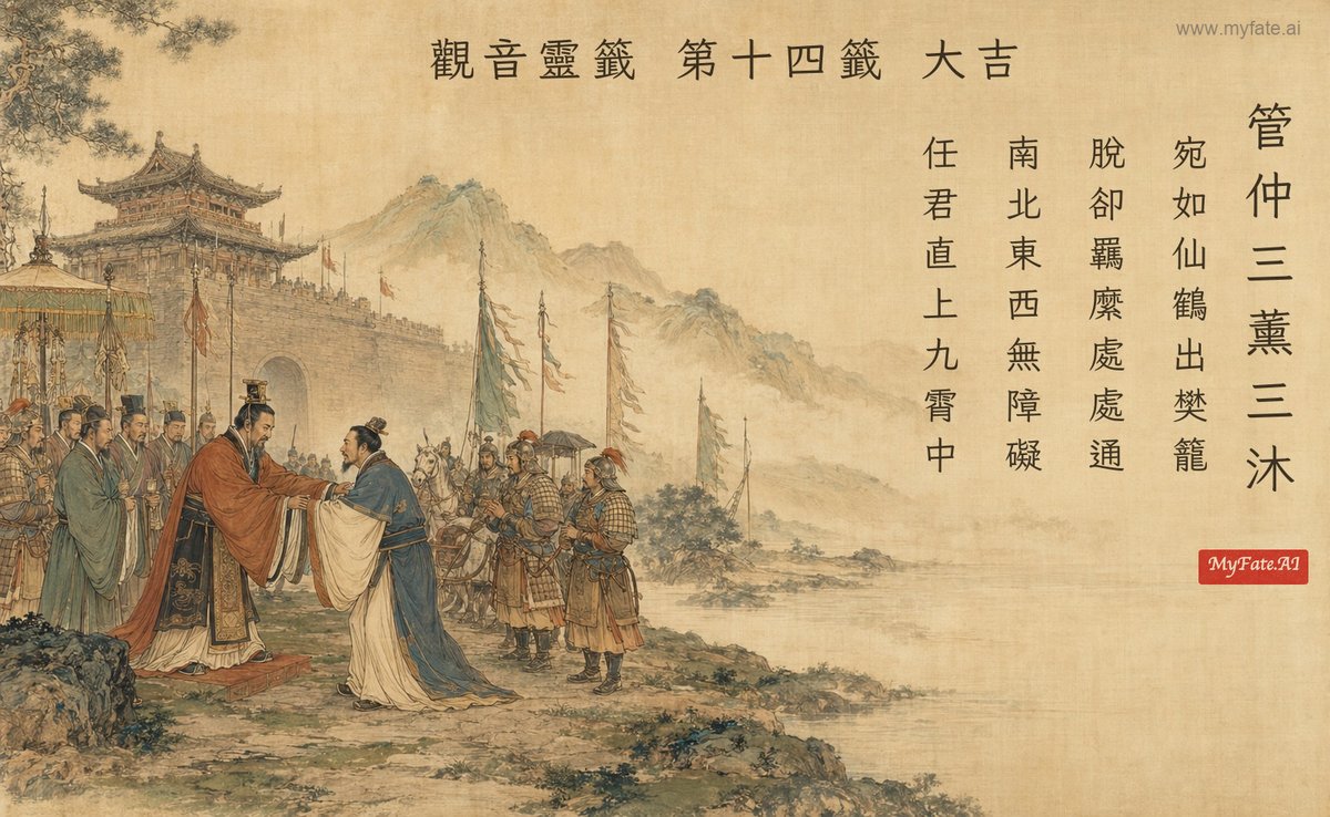 管仲三薰三沐 典故插圖