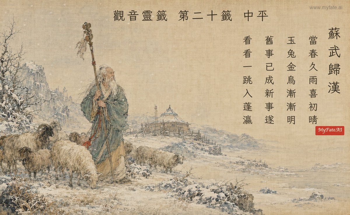 蘇武歸漢 典故插圖