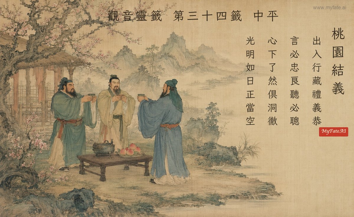 桃園結義 典故插圖
