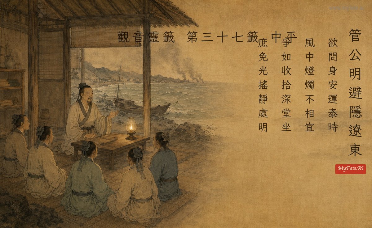 管公明避隱遼東 典故插圖
