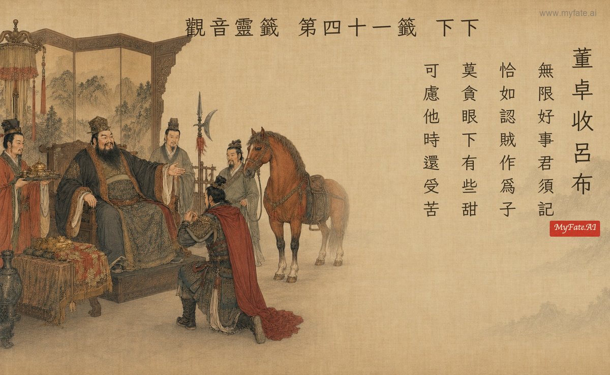 董卓收呂布 典故插圖
