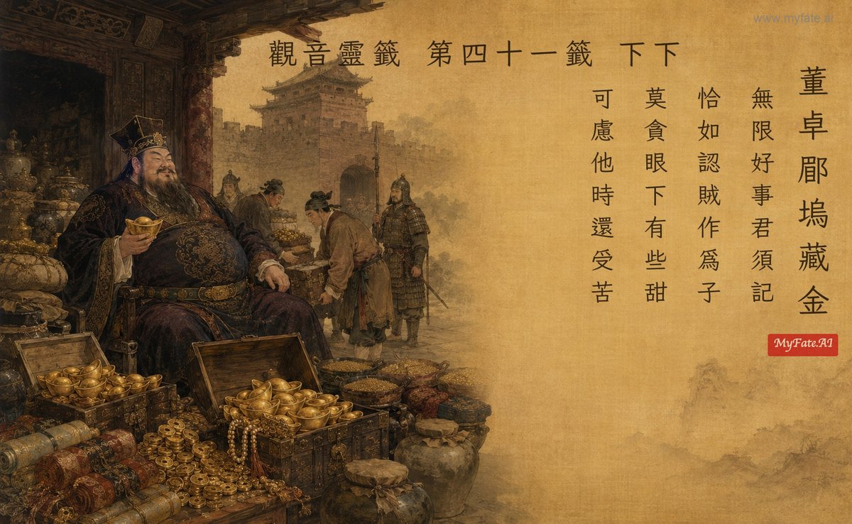 董卓郿塢藏金 典故插圖