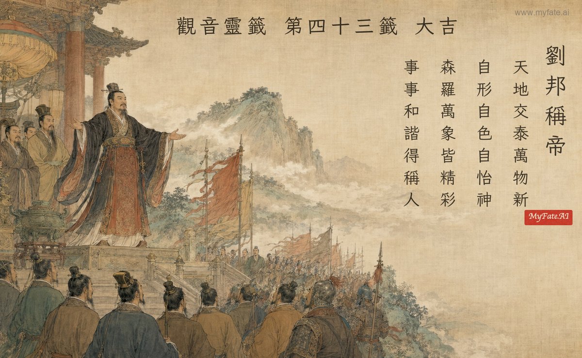 劉邦稱帝 典故插圖