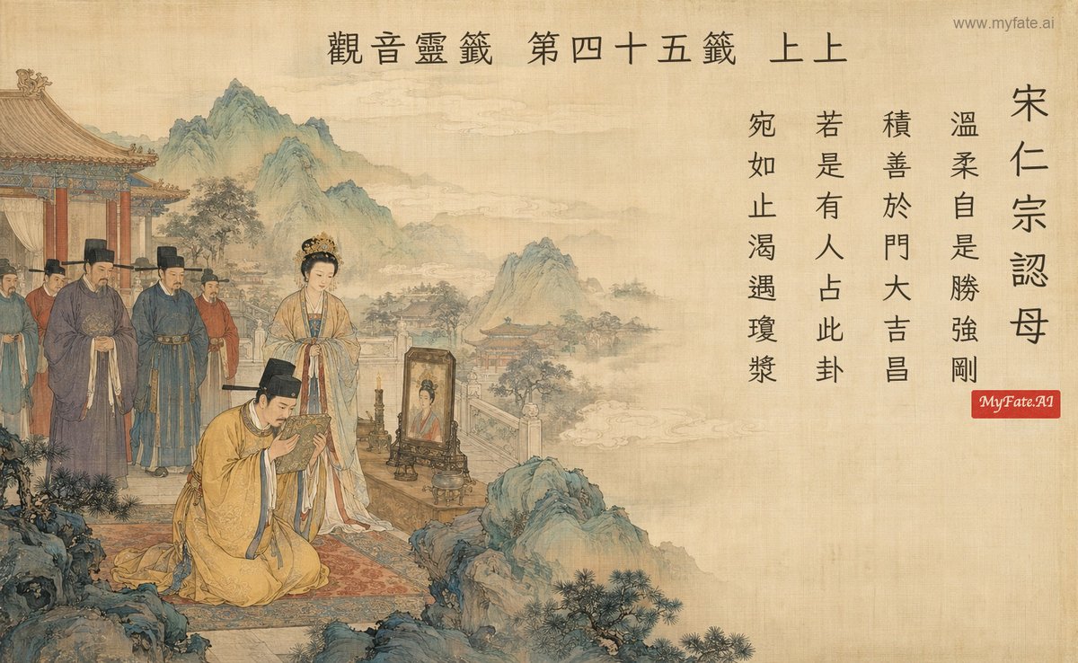 宋仁宗認母 典故插圖