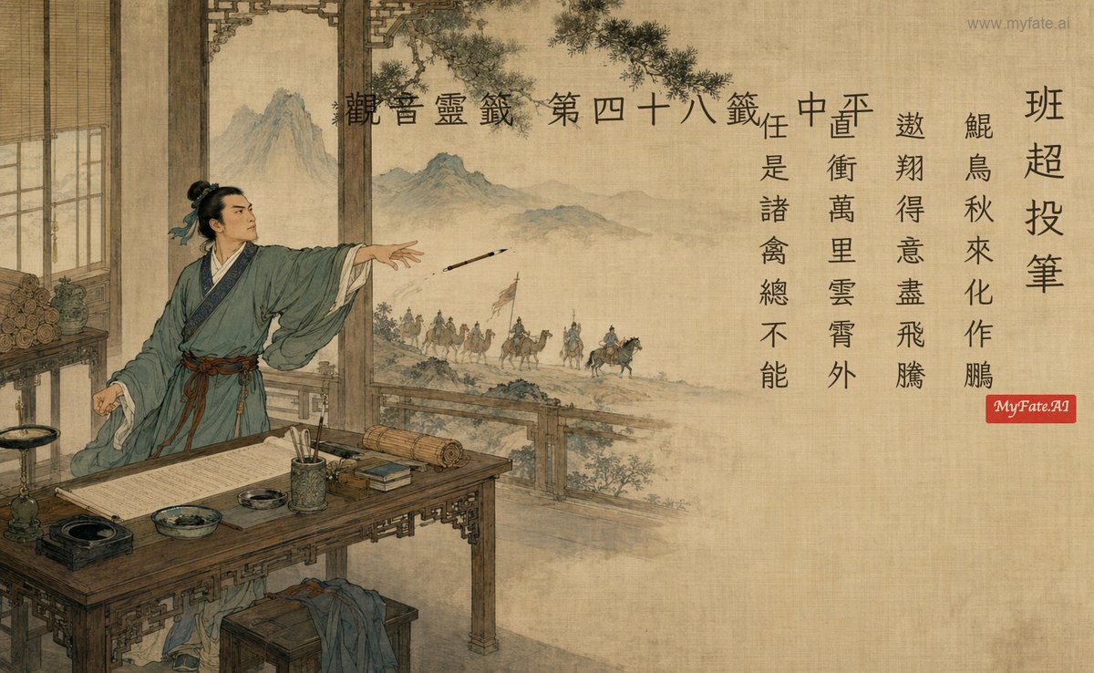 班超投筆 典故插圖