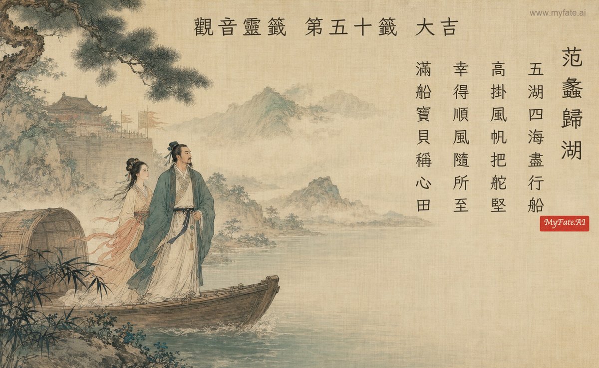 范蠡歸湖 典故插圖