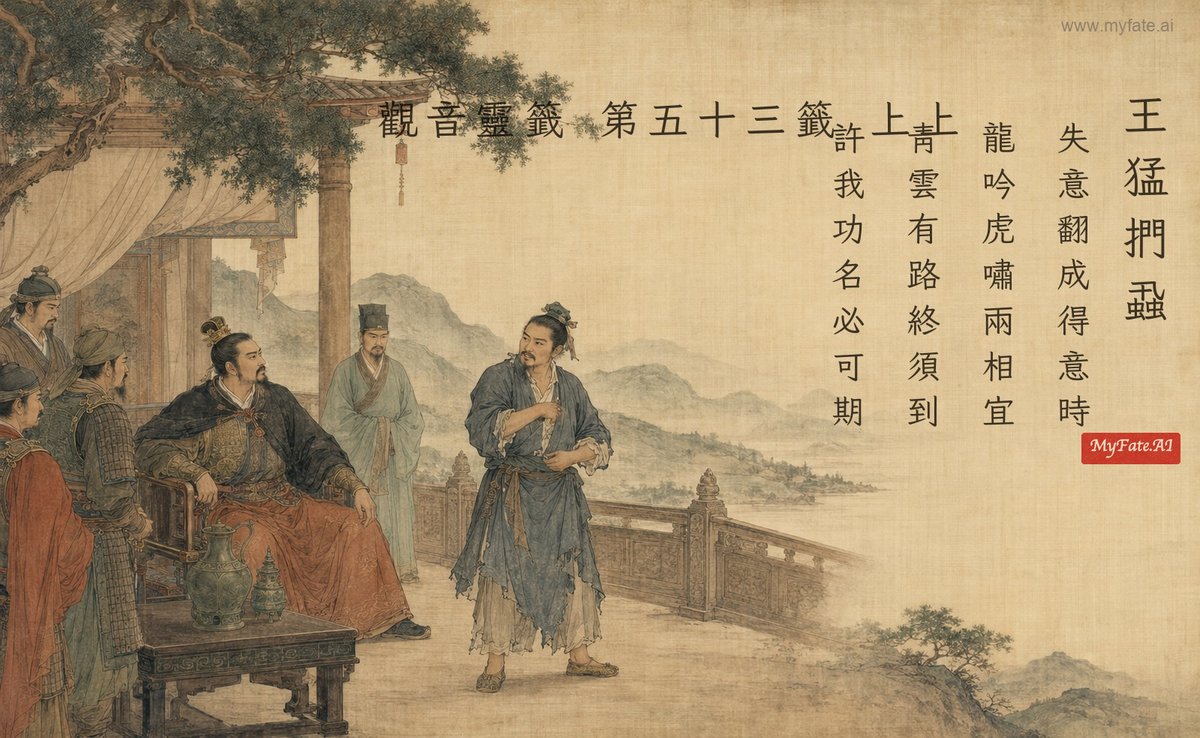 王猛捫蝨 典故插圖