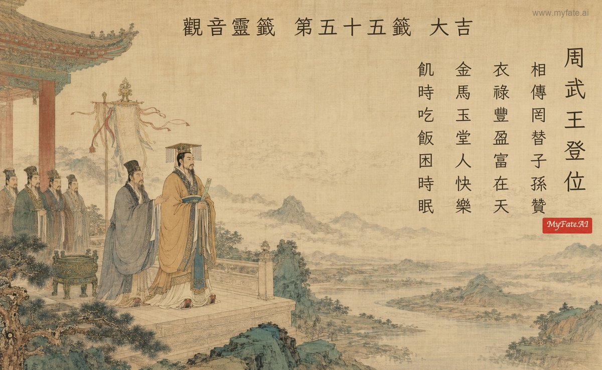 周武王登位 典故插圖