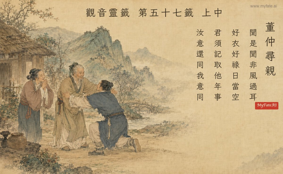 董仲尋親 典故插圖