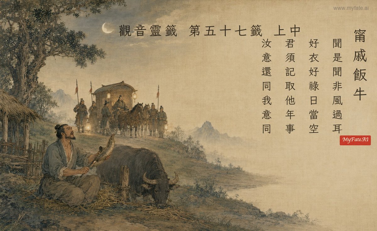 甯戚飯牛 典故插圖