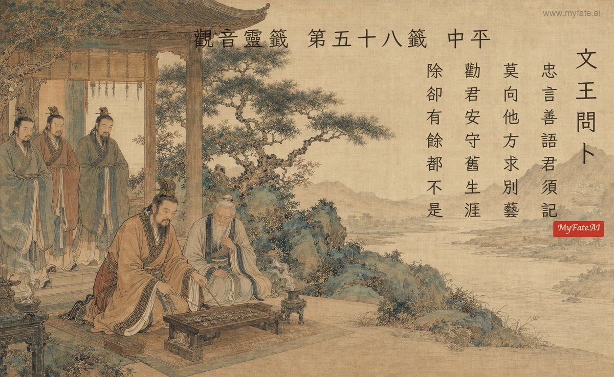 文王問卜 典故插圖