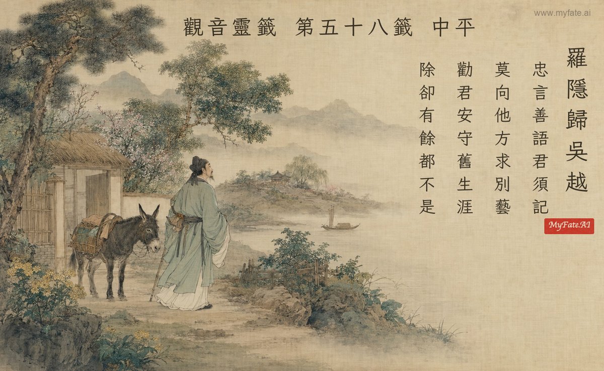 羅隱歸吳越 典故插圖