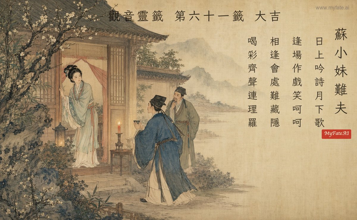 蘇小妹難夫 典故插圖