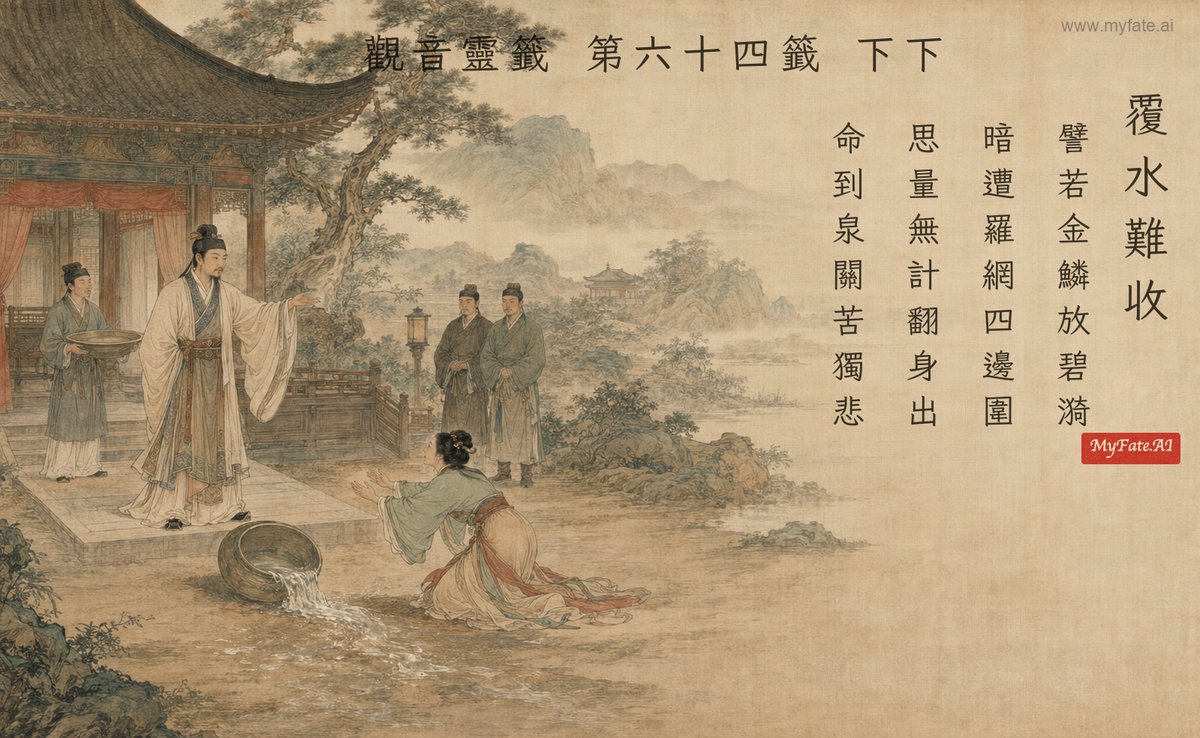 覆水難收 典故插圖