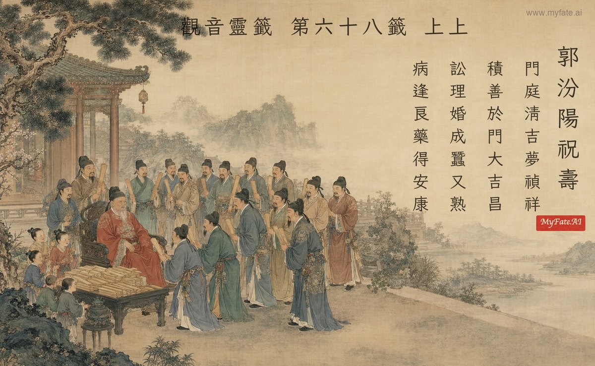 郭汾陽祝壽 典故插圖