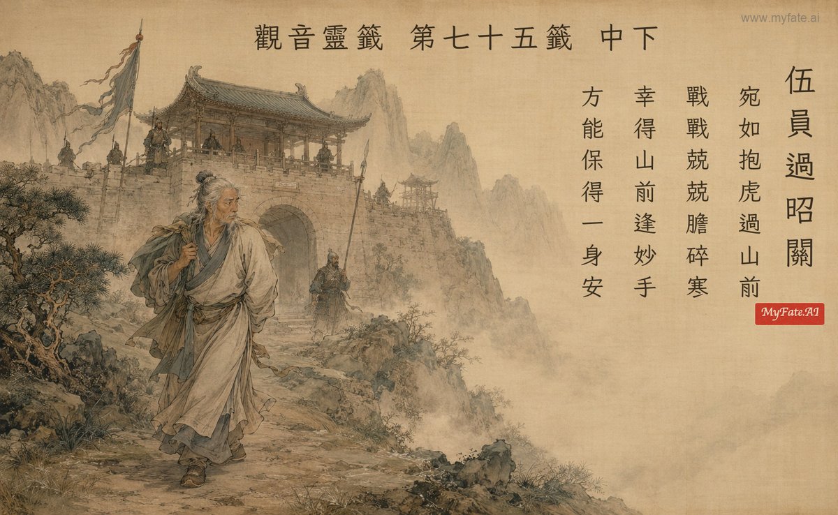 伍員過昭關 典故插圖