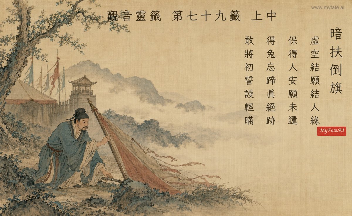 暗扶倒旗 典故插圖