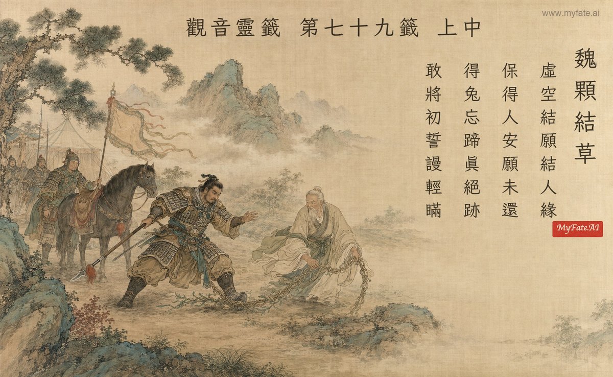 魏顆結草 典故插圖