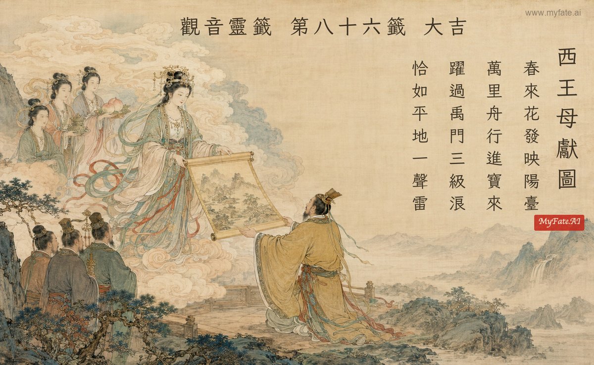 西王母獻圖 典故插圖