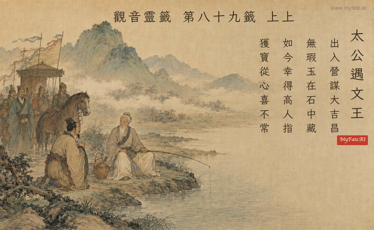 太公遇文王 典故插圖