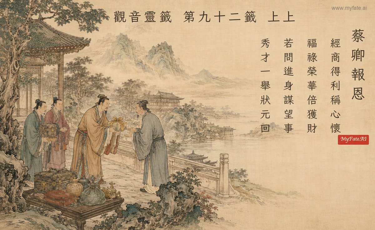 蔡卿報恩 典故插圖