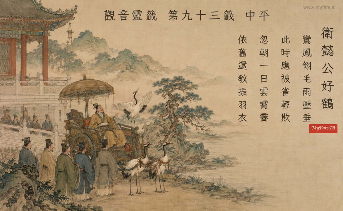 衛懿公好鶴 典故插圖