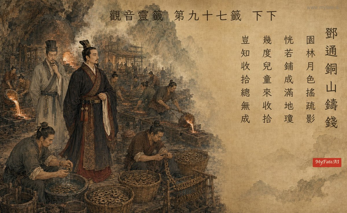 鄧通銅山鑄錢 典故插圖