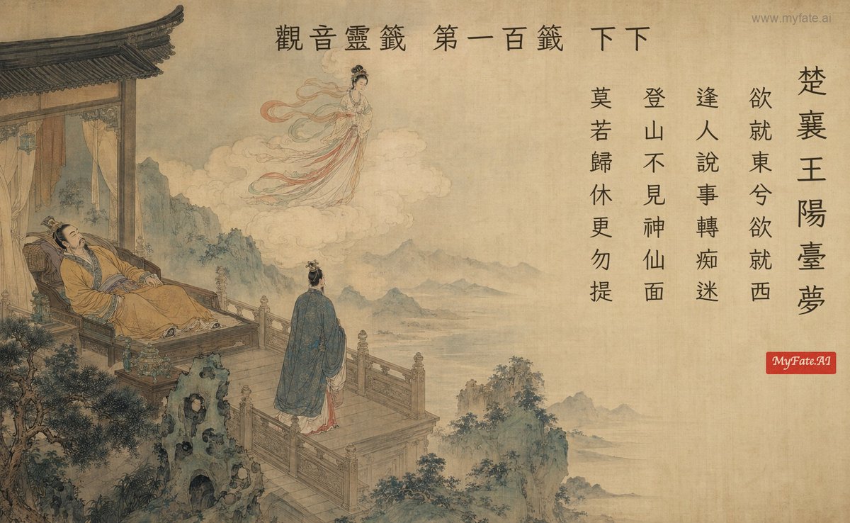 楚襄王陽臺夢 典故插圖