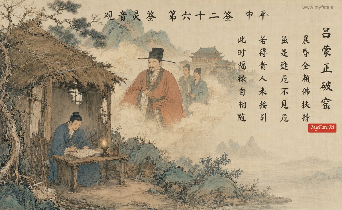 Lü Mengzheng’s Ruined Kiln — illustration with Chinese inscription