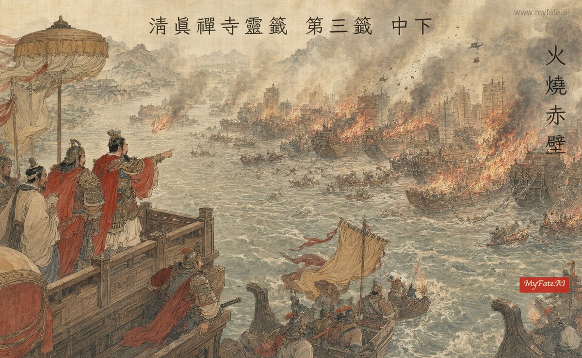 火燒赤壁 典故插圖