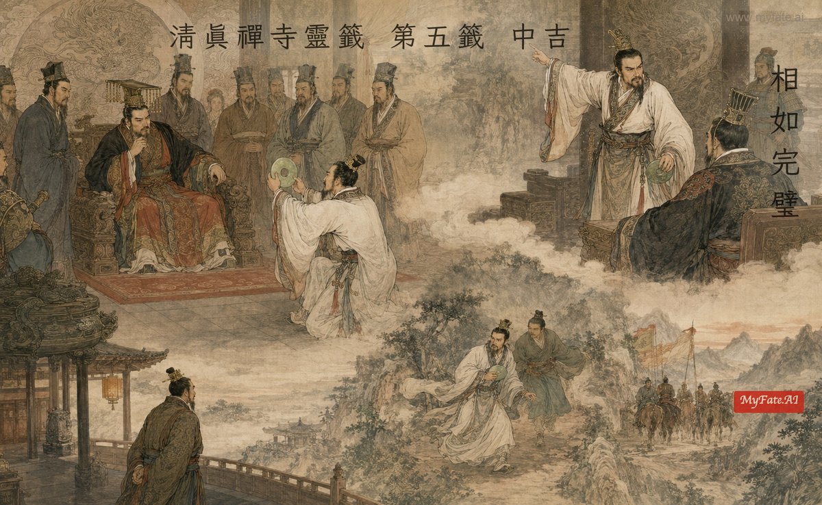 相如完璧 典故插圖