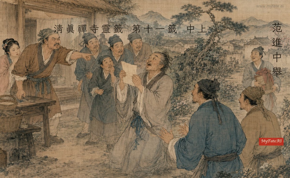 范進中舉 典故插圖