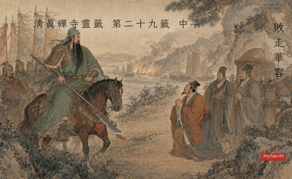 敗走華容 典故插圖
