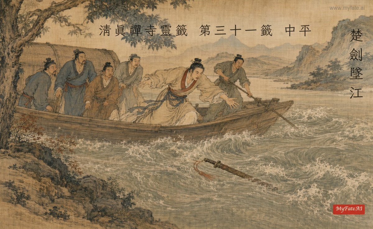 楚劍墜江 典故插圖