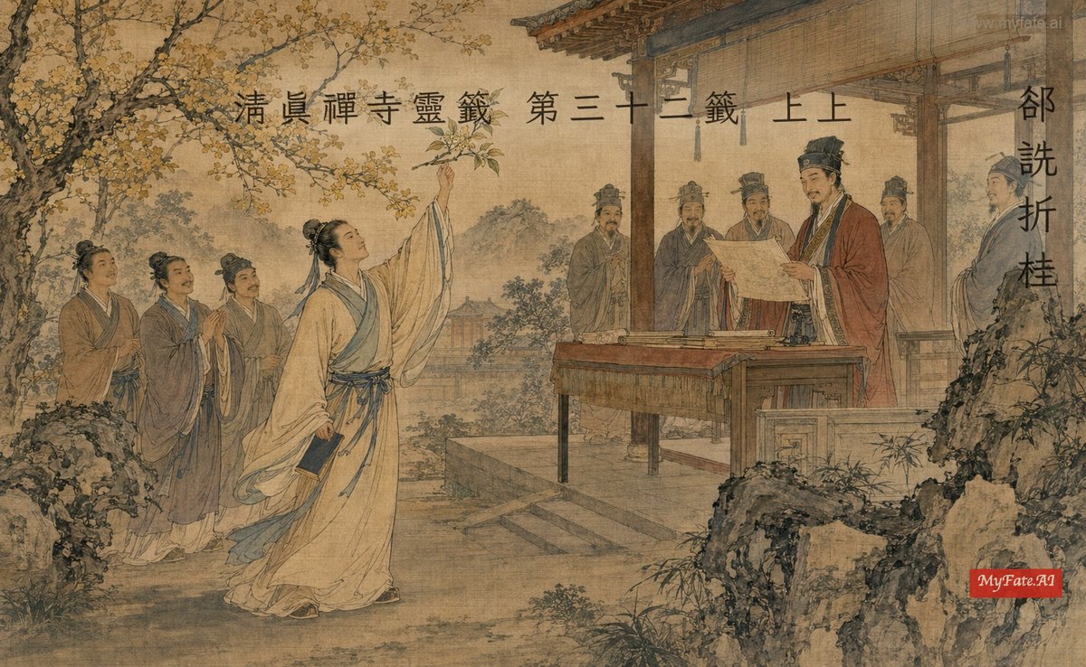 郤詵折桂 典故插圖