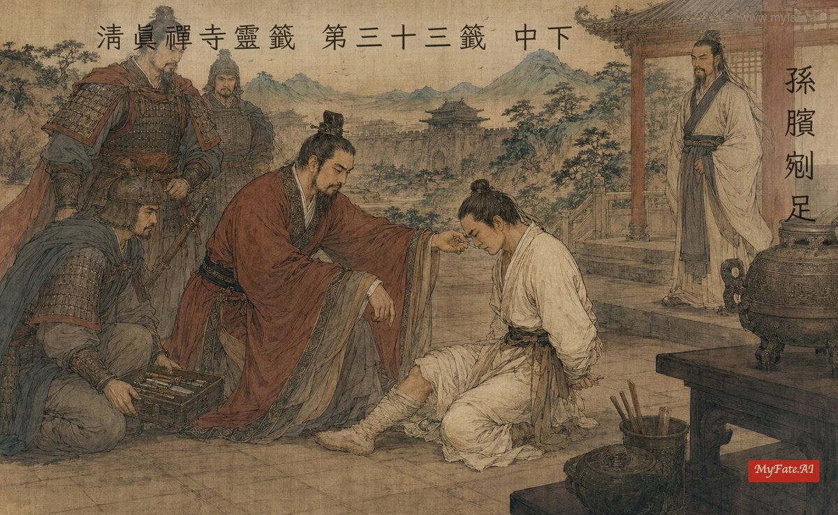孫臏剜足 典故插圖