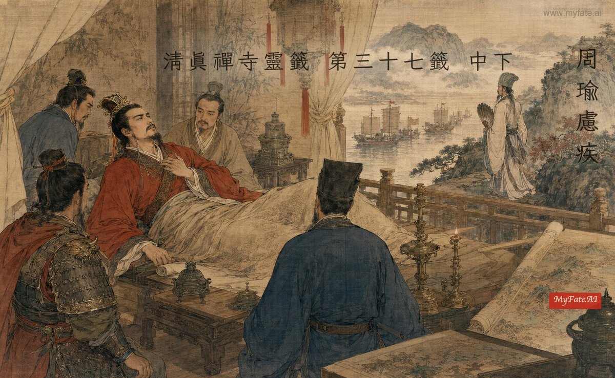 周瑜慮疾 典故插圖