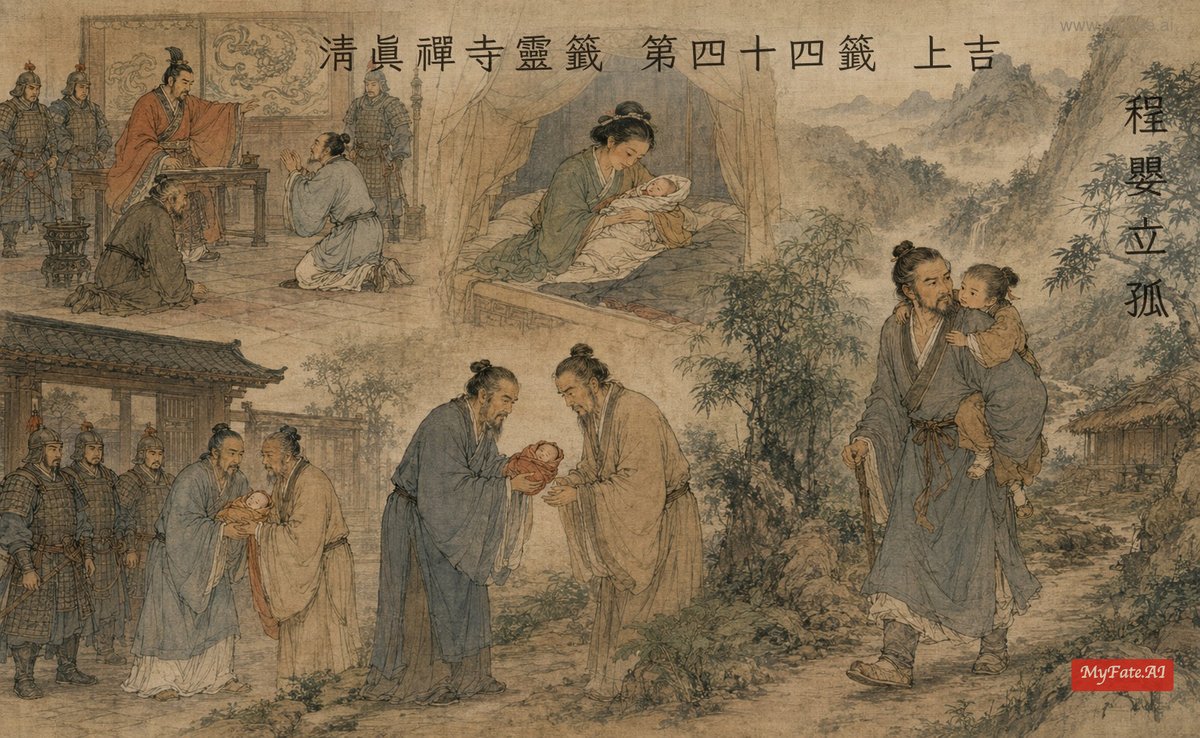 程嬰立孤 典故插圖