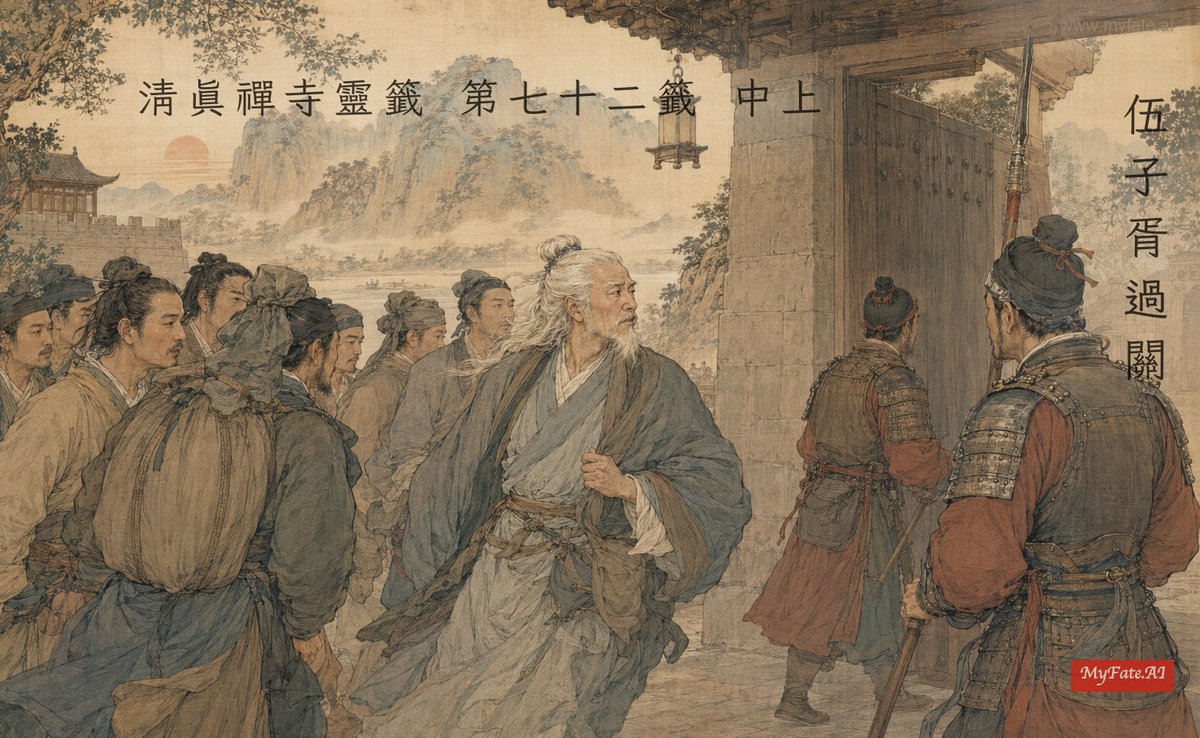 伍子胥過關 典故插圖