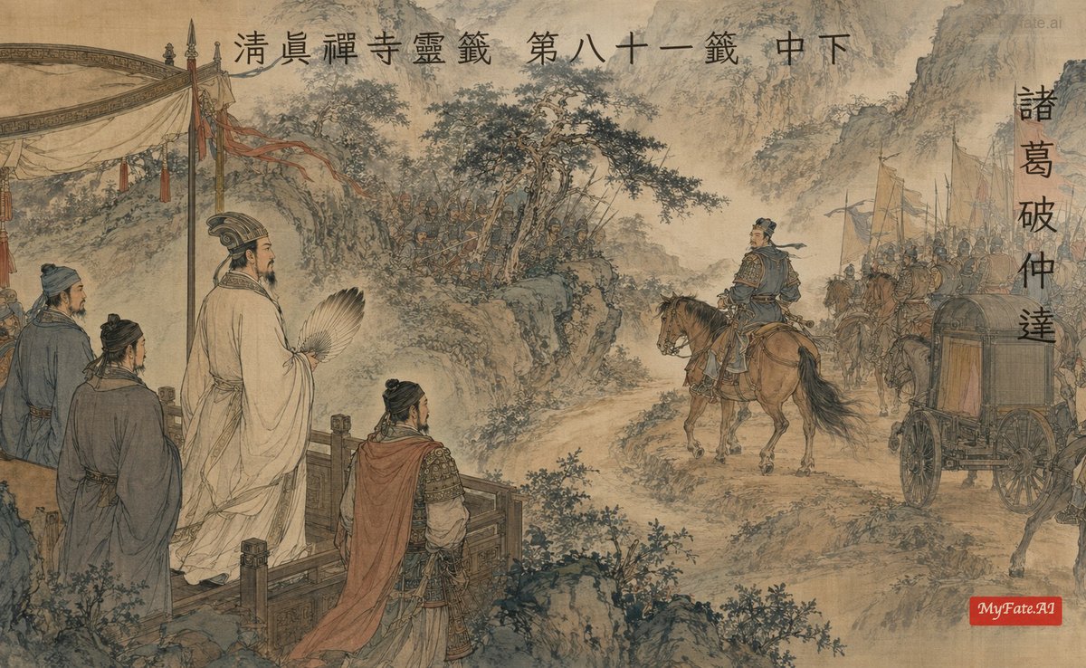 諸葛破仲達 典故插圖