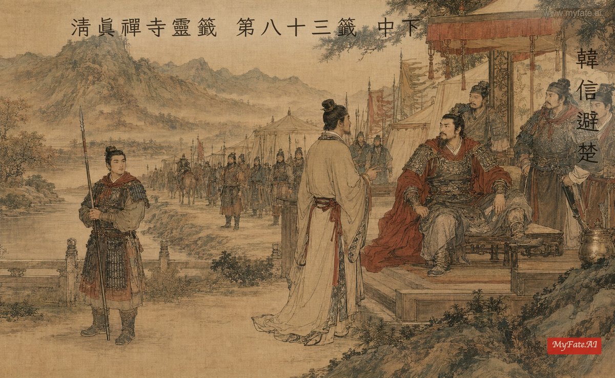 韓信避楚 典故插圖