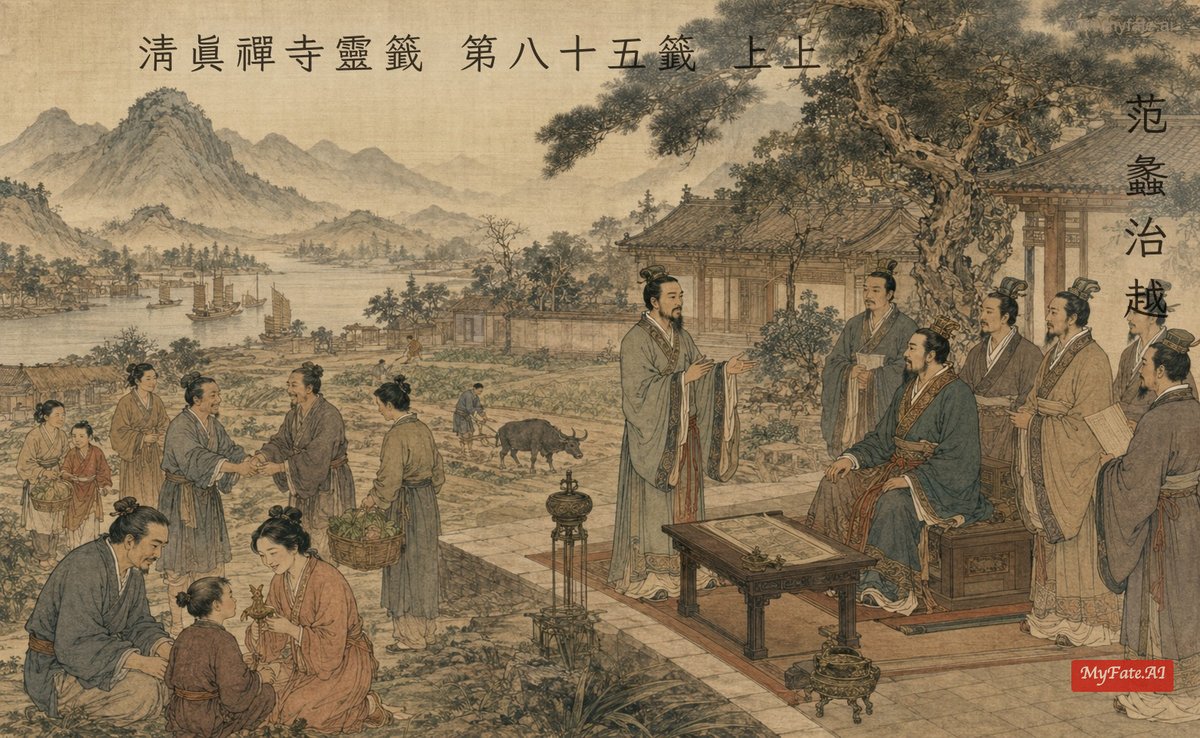 范蠡治越 典故插圖
