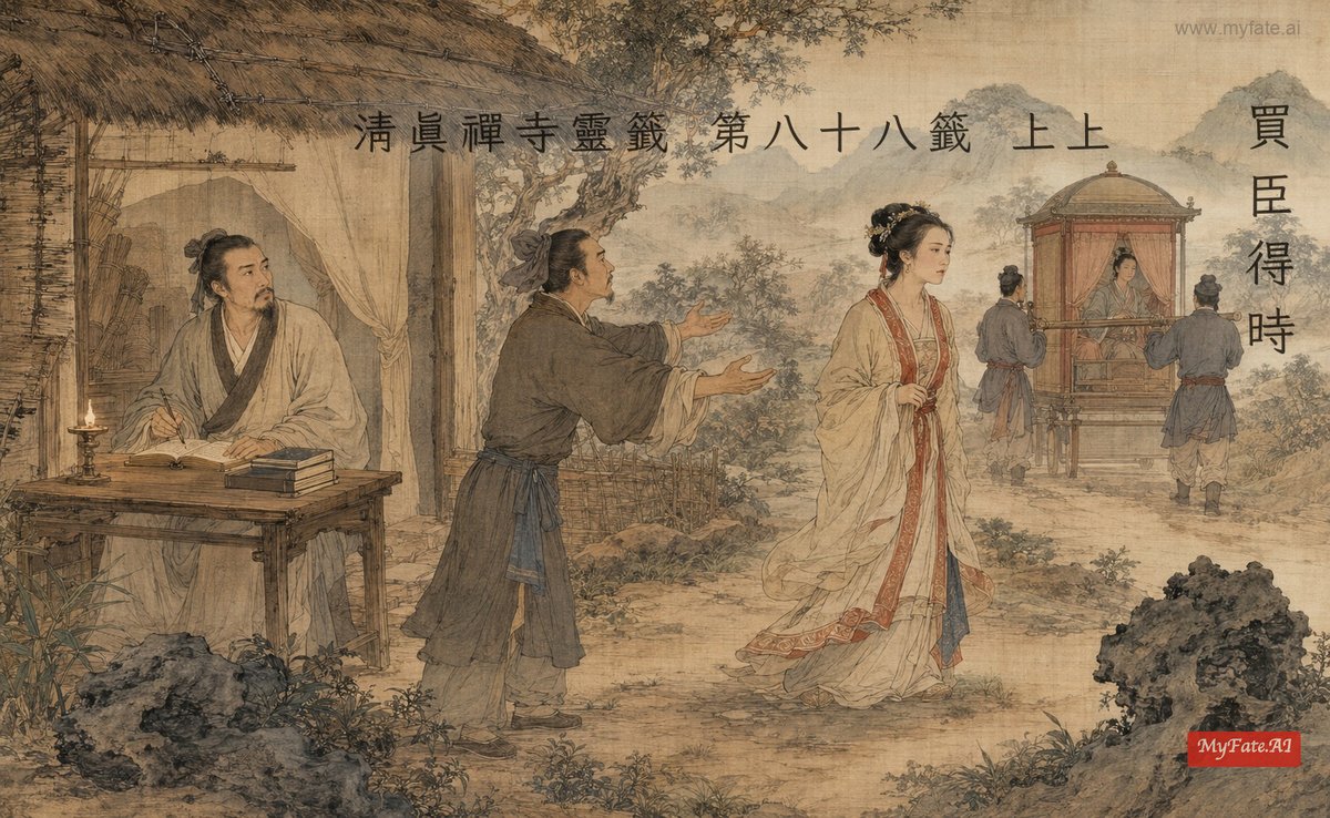 買臣得時 典故插圖