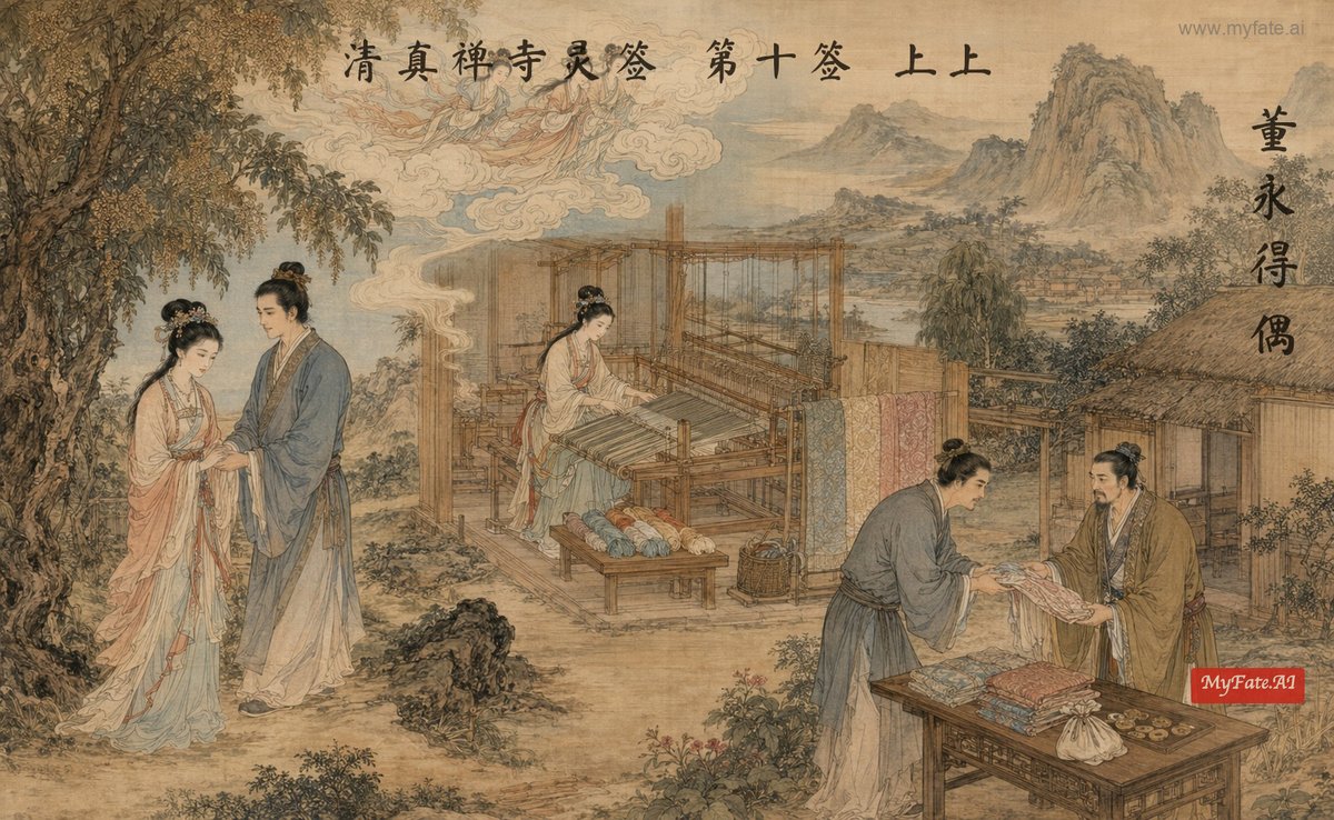 董永得偶 典故插图
