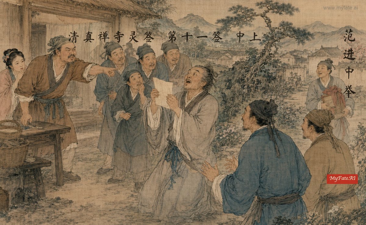 范进中举 典故插图