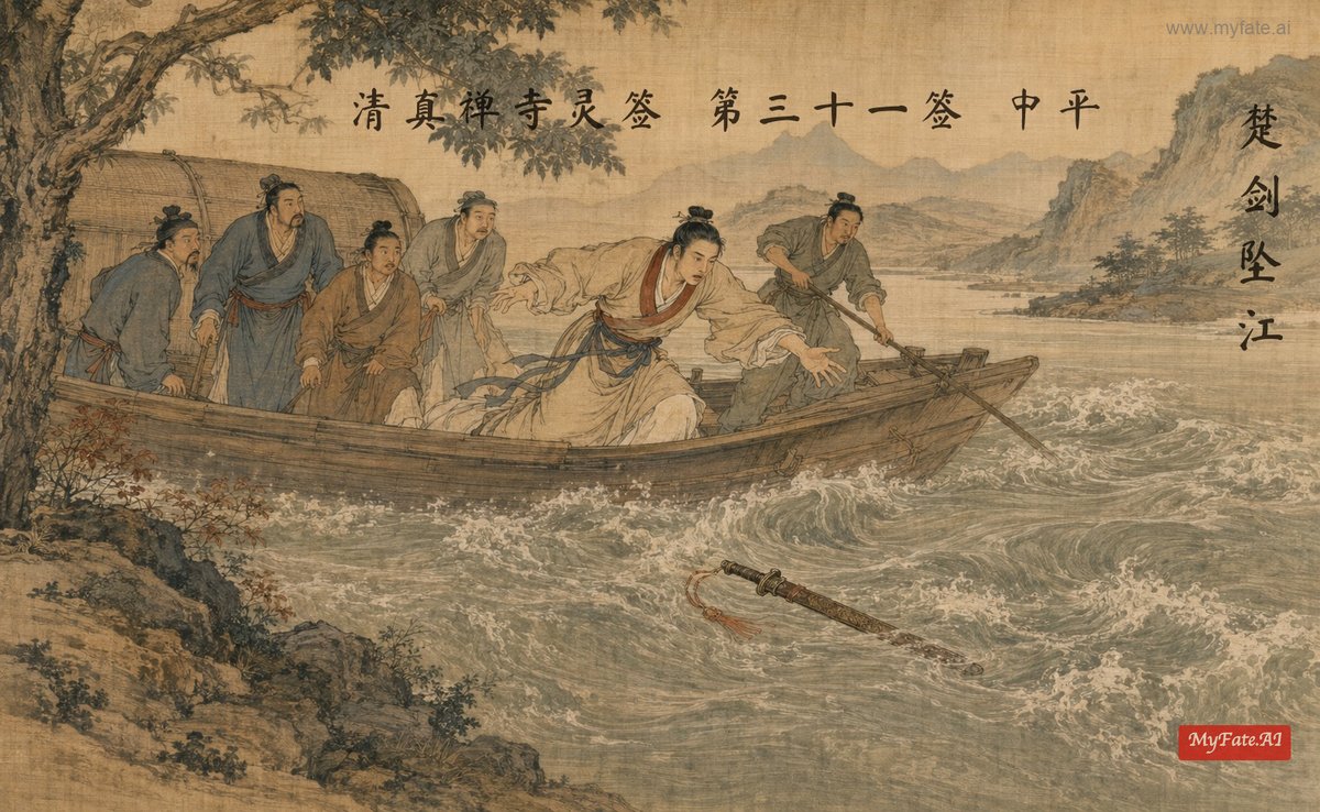 楚剑坠江 典故插图