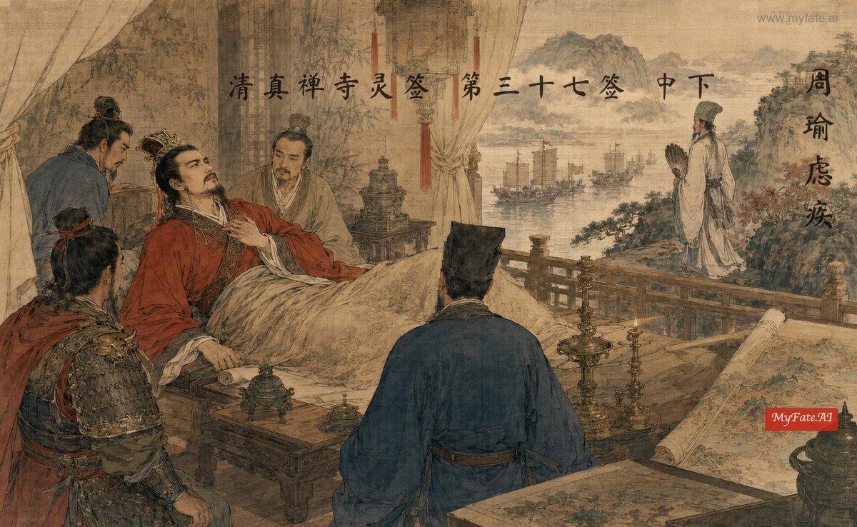 周瑜虑疾 典故插图