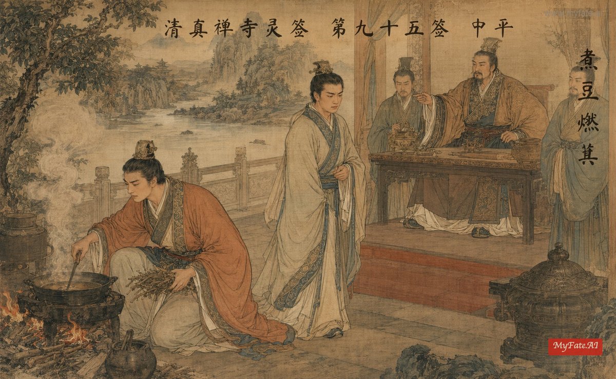 煮豆燃萁 典故插图